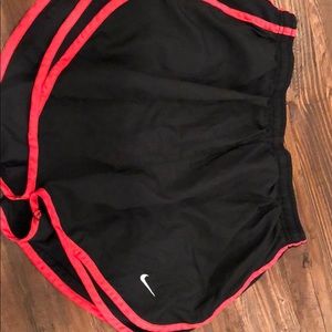 Black nike running shorts
